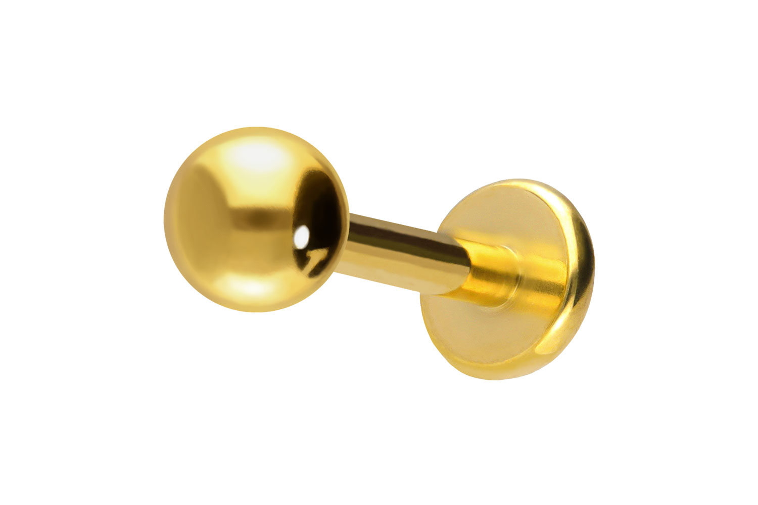 Titan Labret Piercing mit Push Fit